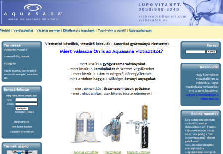víztisztító készülékek webáruháza